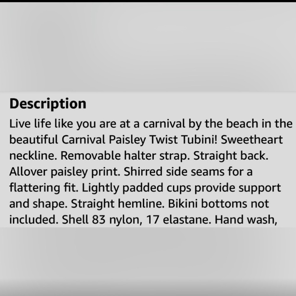 LAUREN Ralph Lauren Carnivale Paisley Twist Tankini Swim Top - Picture 10 of 11